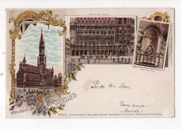 458 - BRUXELLES - Hôtel De Ville *litho* *1897* - Monumenten, Gebouwen