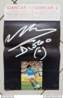 Bo Calendario Diego Armando Maradona Da Parte Di Giancar Napoli 1987 Raro - Ohne Zuordnung