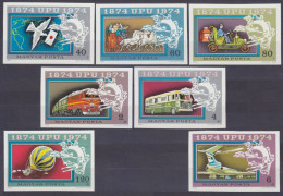 1974 Hungary 2945b-2951b 100 Years UPU - Transport 17,00 € - UPU (Universal Postal Union)