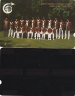 Antilles (Other) - Caribbean Islands, Plessey Demo, West Indies Cricket Team, 5.40 EC$, 2.300ex, 1989, Used - Antillas (Otros)