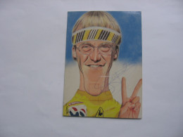 Cyclisme  -  Autographe - Carte Signée Laurent Fignon - Cyclisme