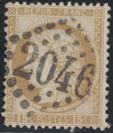 CERES - N°55 - OBLITERATION - GC2046 - LILLE - NORD. - 1871-1875 Ceres