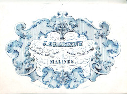 DE 1894 - Carte Porcelaine De J. Flament, Coiffeur Et Parfumeur, Malines, Imp Seldonslagh - Altri & Non Classificati