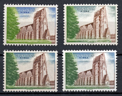 Probedruck Test Stamp Specimen Prøve Grundtvig Kirke Slania 1968   4 Verschiedene Marken - Probe- Und Nachdrucke