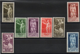 COLONIE ITALIANE- LIBIA  1938 "AUGUSTO " Serie Completa+ P.A.  8 Valori Gomma Integra. Catalogo 152/57+PA - Libye