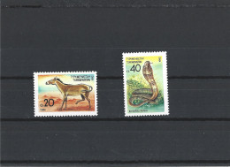 MNH Stamps Nr.2-3 In MICHEL Catalog - Turkmenistán