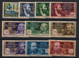 AEF - 1939-40 - N°YT. 77 à 86 - Série Complète - Neuf Luxe ** / MNH / Postfrisch - Ungebraucht