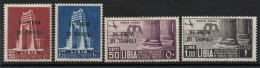 COLONIE ITALIANE- LIBIA  1937 " 11° Fiera Di Tripoli  " Serie Completa+ P.A.  4 Valori Linguellata. Catalogo 142/43+PA - Libya