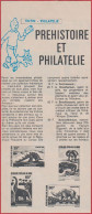 Préhistoire Et Philatélie. Tintin Philatélie. Timbres Du Congo. 1970. - Documents Historiques