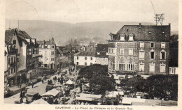 (67) SAVERNE La Place Du Chateau Et La Grande Rue,  Le  Marché Oblitéré En 1935( Bas Rhin ) - Saverne