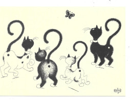 Dessin D'Albert DUBOUT  N° D 18 - CHAT - Dubout