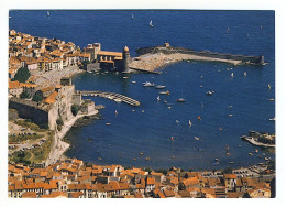 COLLIOURE - Vue Aérienne - La Baie - Collioure