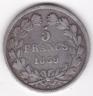 5 Francs 1839 D Lyon Arche , Louis Philippe I, En Argent , Gad# 678, Rare - 5 Francs