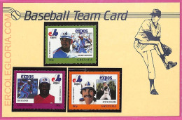 Ag1619 - GRENADA - Postal History - FDC COVER + Stamps On Card - 1988 BASEBALL - Honkbal