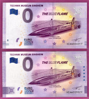 0-Euro XEAW 2020-6 TECHNIK MUSEUM SINSHEIM - THE BLUE FLAME Set NORMAL+ANNIVERSARY - Private Proofs / Unofficial