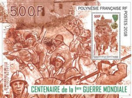 POLYNESIE - Centenaire De La Fin De La Première Guerre Mondiale - Blocks & Sheetlets