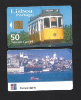 Carris Lisbon Railway PT Card. Telecom In The City Of Lisbon. Alfama. Carris Lissabon Railway PT Card. Telekommunikation - Trains