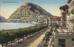 11669775 Lugano TI Seepromenade Mit Monte San Salvatore Lugano - Sonstige & Ohne Zuordnung