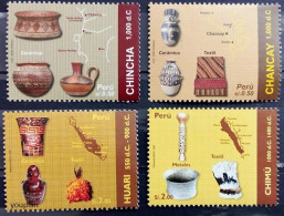 Peru 2009-2010, Ancient Relics Ceramics, MNH Stamps Set - Perù