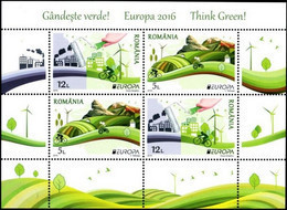 CEPT 2016 Romania Roumanie Roemenie Micheln° Bloc 666 II  *** MNH Think Green - 2016