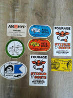 Lot Van 8 Stickers Geluwe + Wervik - Aufkleber