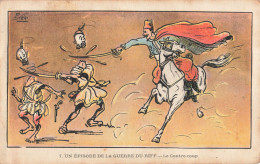 MAROC Illustrateur P. NERI Un Episode De La Guerre Du RIFF Le Contre Coup No 7 CPA - Têtes Coupées Par Cavalier - Sonstige & Ohne Zuordnung