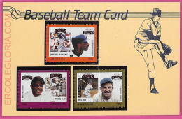 Ag1624 - GRENADA - Postal History - FDC COVER + Stamps On Card - 1988 BASEBALL - Honkbal