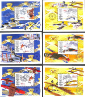 Guyana 1998 80 Years Royal Air Force 6 S/s, Mint NH, History - Transport - Militarism - Aircraft & Aviation - Militares