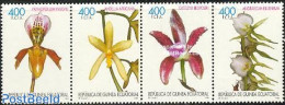 Equatorial Guinea 1999 Orchids 4v [:::], Mint NH, Nature - Flowers & Plants - Orchids - Guinea Ecuatorial