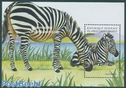 Comoros 1999 Zebra S/s, Mint NH, Nature - Animals (others & Mixed) - Zebra - Isole Comore (1975-...)