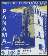 Panama 1986 Halleys Comet S/s, Mint NH, Religion - Science - Churches, Temples, Mosques, Synagogues - Astronomy - Hall.. - Chiese E Cattedrali