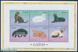 Angola 1998 Cats 6v M/s, Mint NH, Nature - Cats - Angola