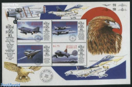 Antigua & Barbuda 1998 80 Years RAF 4v M/s, Mint NH, Transport - Aircraft & Aviation - Avions