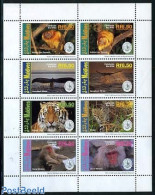 Maldives 1994 Sierra Club 8v M/s, Gold Head Monkey, Mint NH, Nature - Animals (others & Mixed) - Cat Family - Monkeys .. - Maldivas (1965-...)