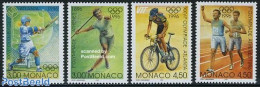 Monaco 1996 Olympic Centenary 4v, Mint NH, Sport - Athletics - Baseball - Cycling - Olympic Games - Nuovi