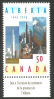 Canada Centenaire Alberta Centennial Label En Français MNH ** Neuf SC (c21-16blblf) - Ongebruikt