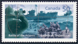 Canada Bataille De L'Atlantique Battle Of Atlantic Bateau Boat Jumelles Binoculars MNH ** Neuf SC (C21-07a) - Barcos
