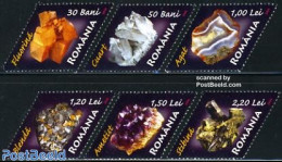 Romania 2006 Minerals 6v, Mint NH, History - Geology - Unused Stamps