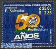 El Salvador 2003 50 Years OIRSA 1v, Mint NH, Health - Nature - Food & Drink - Cattle - Food