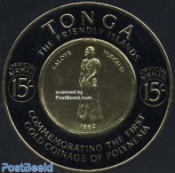 Tonga 1963 On Service, Golden Coins 1v, Mint NH, Various - Money On Stamps - Coins