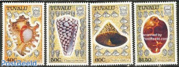 Tuvalu 1991 Shells 4v, Mint NH, Nature - Shells & Crustaceans - Mundo Aquatico