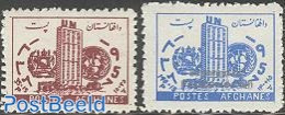 Afghanistan 1957 UNO Day 2v, Mint NH, History - United Nations - Afghanistan