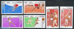 Congo Republic 1975 Preolympic Year 6v, Mint NH, Sport - Athletics - Basketball - Boxing - Cycling - Olympic Games - Atletica