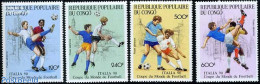 Congo Republic 1990 Football Games Italy 4v, Mint NH, Sport - Football - Altri & Non Classificati