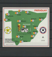 Paraguay 1982 Football Soccer World Cup S/s With "A" Number MNH - 1982 – Espagne