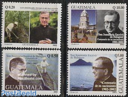 Guatemala 2003 De Balaguer 4v, Mint NH, Religion - Transport - Various - Religion - Ships And Boats - Street Life - Barcos