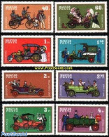 Hungary 1970 Automobiles 8v (Daimler,Peugeot,Benz,Rolls-Royce,C, Mint NH, Nature - Transport - Dogs - Horses - Automob.. - Unused Stamps