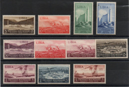 COLONIE ITALIANE - LIBIA  1940 " 1° Mostra D'Oltremare " 11 Valori Serie Completa, Gomma Integra. Catalogo N. 164/70+pa - Libyen