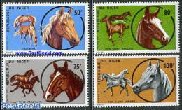 Niger 1973 Horses 4v, Mint NH, Nature - Horses - Níger (1960-...)