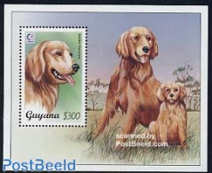 Guyana 1995 Dogs, Singapore S/s, Mint NH, Nature - Dogs - Guiana (1966-...)